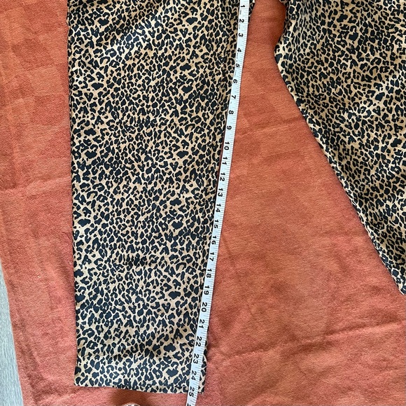 Vintage Animal Print ALLISON TAYLOR Pure Silk Lightweight Crop Retro Pants - Picture 6 of 8